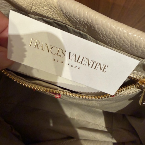 Frances Valentine Cream Shoulder Bag - Picture 11 of 16